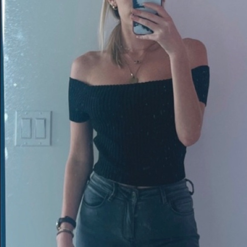 Off the shoulder crop top